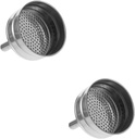 2 Pcs Coffee Making Funnel Reusable Filter for Mocha Pot 1-4 Cups of Fresh Ground