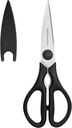 Kitchen Scissors for Food, HUNTER.DUAL Heavy Duty Come Apart Poultry Shears for Cooking, All Purpose for Cutting Chicken, Meat, Fish & Vegetables (Black, 8.35 Inch)