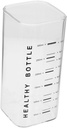 Unomor Square Glass Cup Stemmed Water Glasses Stackable Drinking Glasses Milk Cup Home Kitchen Use