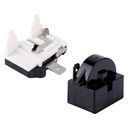 QP2-4.7 Starter Relay, 1 Pin Refrigerator Starter Relay with 6750C-0005P Refrigerator Overload Protector QP2-4r7 Relay Replacement Parts for Mini Fridges Coolers LG Refrigerator Compressor