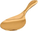 Amosfun Multipurpose Brass Rice Scoop Non Stick Kitchen Paddle High Temperature Resistant Serving Spoon for Household Cooking and Food Scooping