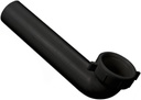 Highcraft Plastic Waste Arm Slip Joint 1-1/2" x 15" Black Slip-Joint Waste-Arm for Kitchen Sink and Bathroom Sink Tubular Drain Applications