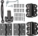 Ideal Security Screen Door Kit, Replacement Hardware kit for Vinyl or Wood Screen Doors, Black
