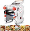 Hengwei 750W 110V Stainless Steel Commercial Electric Noodle Making Pasta Maker Dough Roller Noodle Cutting Machine(Noodle Width 22CM,Knife Length 180cm,Noodle Width 2mm / 6mm) Shipping from US