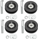 90040 Carriage Wheel Kit, Roofing Hoist Parts for TranzSporter, TP250 Platform Hoist Replacement Parts (4 Pcs)
