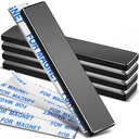 MIKEDE Neodymium Magnets, 5 Pack Black Super Strong Magnets Bar, Waterproof Heavy Duty Magnet with Adhesive Backing, Rare Earth Small Magnet Strips for Fridge, DIY, Craft, Science - 60x10x3 mm