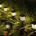 SOLPEX Solar Outdoor Lights,12 Pack Solar Path Lights, Walkway Lights Outdoor, Garden Light, Solar-Powered Pathway Waterproof for Garden, Yard, Landscape and Driveway(Warm White)