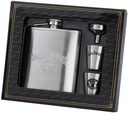 Jack Daniels Licensed Barware Gift Set, 6 oz./1 oz, Silver