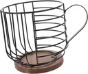 Mobestech Coffee Organizer Rack Storage Basket Multi-functional Coffee Storage Solution for Kitchen and Living Room