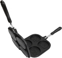 Japanese Obanyaki Pan, Aluminum Non Stick Double Sided Pancake Pan Cooking Cartoon Pattern Frying Pan, Pancake Maker Breakfast Griddle for Wheel Pie Bread Egg