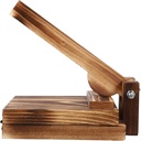 Yardwe Tortillas Press Wooden Dumpling Presser, Tortilla Pressing Tool Dumpling Dough Presser Maker for Home Kitchen Restaurant Carbonaceous Corn Tortilla Press