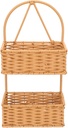 Garneck Hanging Storage Basket Wicker Baskets for Kitchen Wall Mount Organizer Space Saving