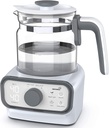 GROWNSY Baby Instant Warmer, Glass Water Boiler with Accurate Temperature Control for Formula, Coffee and Tea, 1.3 Liter Electric Kettle with LCD Display and Timer