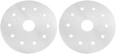 2pcs Stainless Steel Heat Induction Disk Heat Diffuser Plate Adapter for Even Cooking Compatible Cookware for Kitchen Use