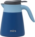 MIRA Insulated Coffee Carafe Server, Stainless Steel Vacuum Flask Coffee Dispenser, 27 oz, Royal Blue