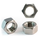 7/8"-9 Hex Nuts (10pcs), 304 Stainless Steel (18-8), Hardware, UNC, Coarse Thread