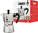 Bialetti Moka Express Iconic Italian Stovetop Espresso Maker (Silver, 3 Cups)