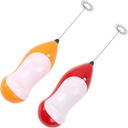 LIFKOME 2pcs Electric Milk Frother Handheld Eggbeater Mixers for Home Easy to Use Random Color