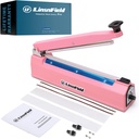 Sealer Pro, Patented 8-inch Impulse Heat Sealer, 2-mm Sealing Width Super Heavy Duty Bag Sealing Machine with Extra 2 Replacements, 1Fuse Included, Pink