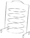 Multi Tier Plate Holder for Kitchen And Events , 5 Tier