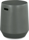 Signature Design by Ashley Kalmunds 17.5" Modern Ceramic Indoor/Outdoor Stool, Light Gray