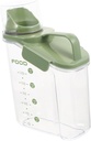 GLEAVI Food Grade Grain Snack Storage Container with Lid and Scale Airtight Food Organizer for Nuts Seeds Cereal and Pantry Staples with Wide Neck for Easy Pouring and Freshness