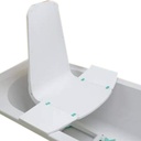 Lumex Splash Battery Replacement - White, Bath Lift and Shower Chair for Bathtub Accessories for Seniors, 5033A-A230