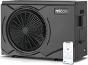 MICOE 35000 BTU Inverter Pool Heater for Above Ground and Inground Pool Up to 24ft/12000 Gallons, Electric Swimming Pool Heat Pump with APP-Scheduled Heating and Cooling, 220-240V