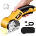 Electric Scissors, Cardboard Cutter, With LED Light, High-Efficiency Brushless Motor, 2000mAh Battery, Tungsten Steel Blade, Suitable for Cloth, Cardboard, Leather, Carpet