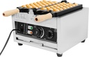 Silver Mini Egg-Shaped Waffle Making Machine: Compact & Cute Waffle Maker for Perfectly Shaped Treats