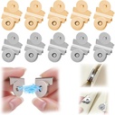 Eosraffa 10 Pairs Magnetic Snaps for Purses and Totes, No-Sew Metal Snap Buttons Closures for Bags, Clothing, DIY Crafts (Gold Silver)