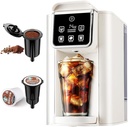 Hot & Iced Coffee Maker with Bold Setting, Single Serve Coffee Maker for K Cup and Grounds, 6-14 Oz Brew Sizes, 50 Oz Removable Water Tank, One Cup Coffee Machine with Reusable Filter, White
